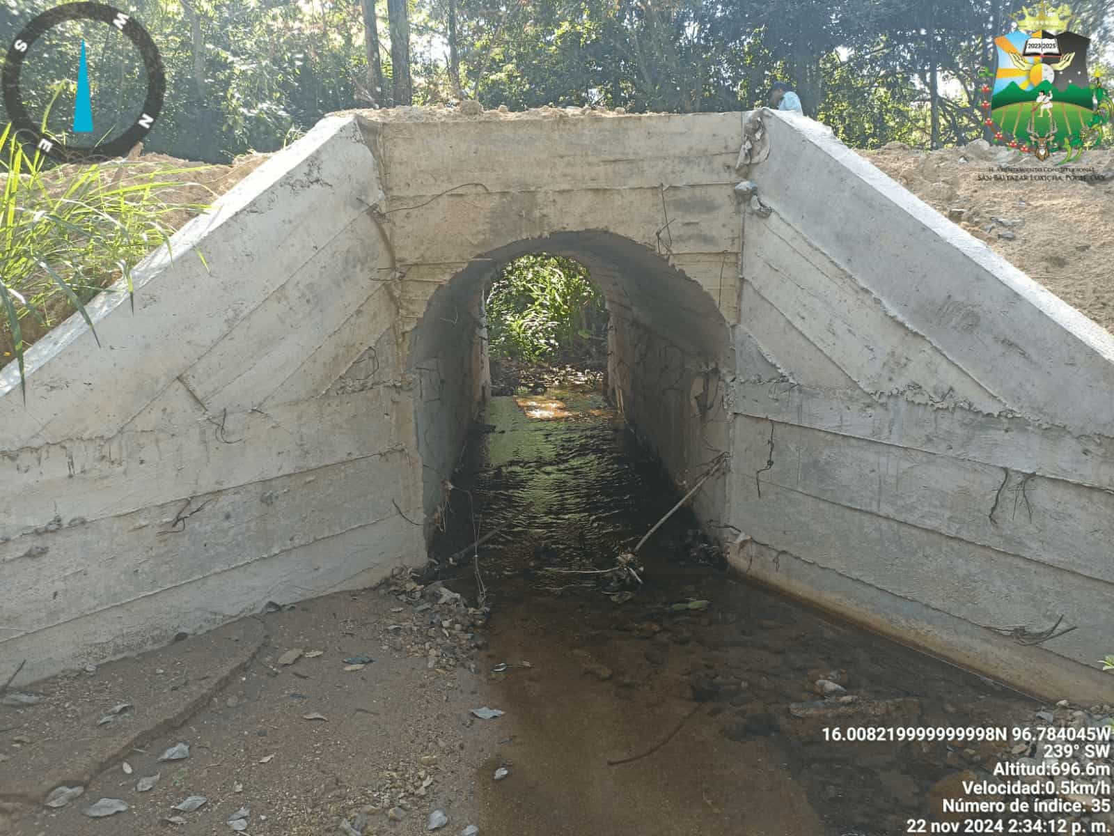 Construcción de Puente Vehicular en la localidad EL OCOTE.