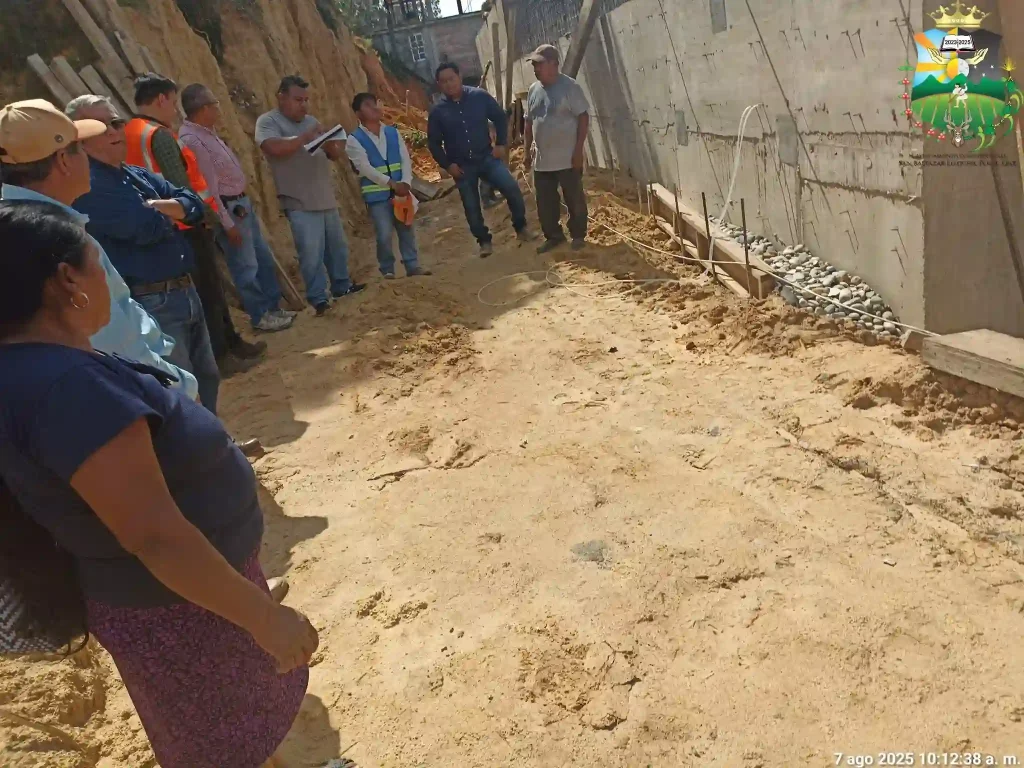 Muro de Contención en la Casa del Estudiante Indígena registra un avance del 85%