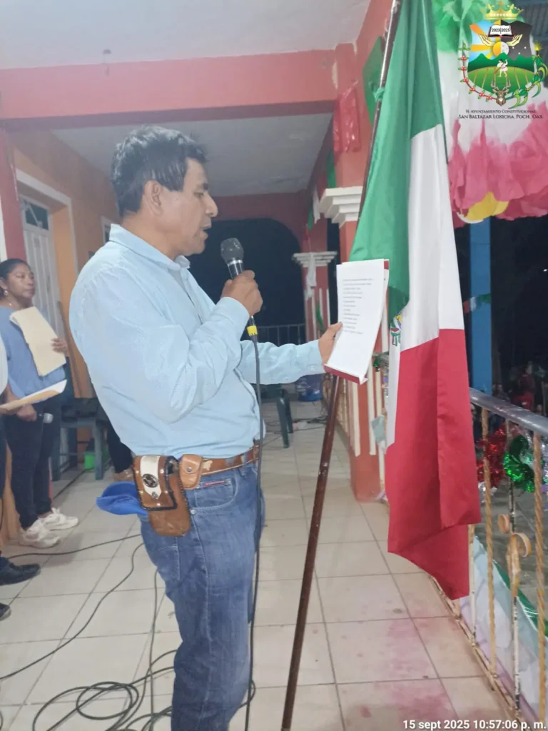 Se realizó con éxito el CCXV Aniversario de la Independencia de México en San Baltazar Loxicha