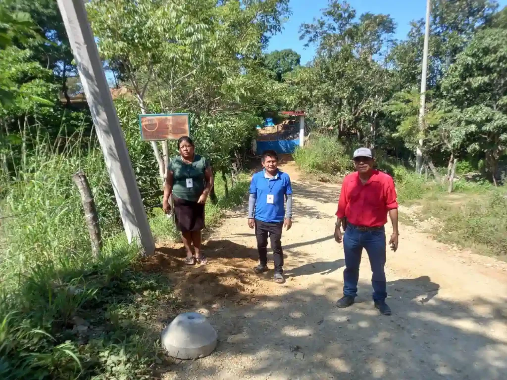 Supervisan avances de la ampliación de red eléctrica en Santa Martha Loxicha
