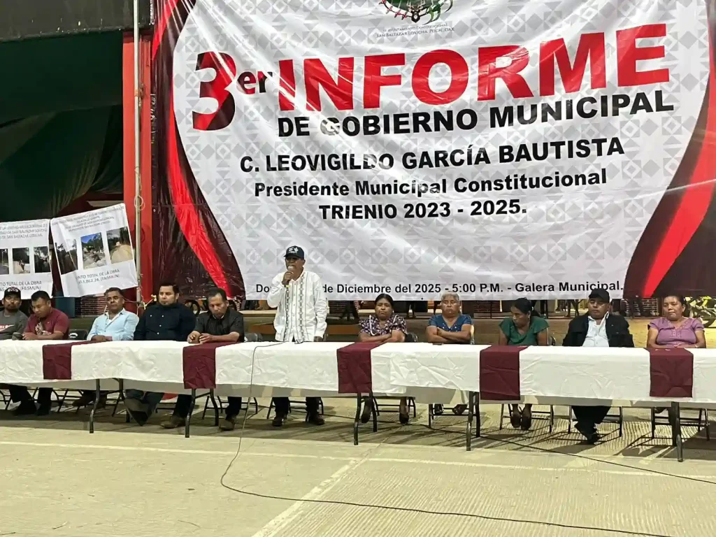 San Baltazar Loxicha celebra el Tercer Informe de Gobierno: un balance de obras, compromisos cumplidos y un adiós con orgullo
