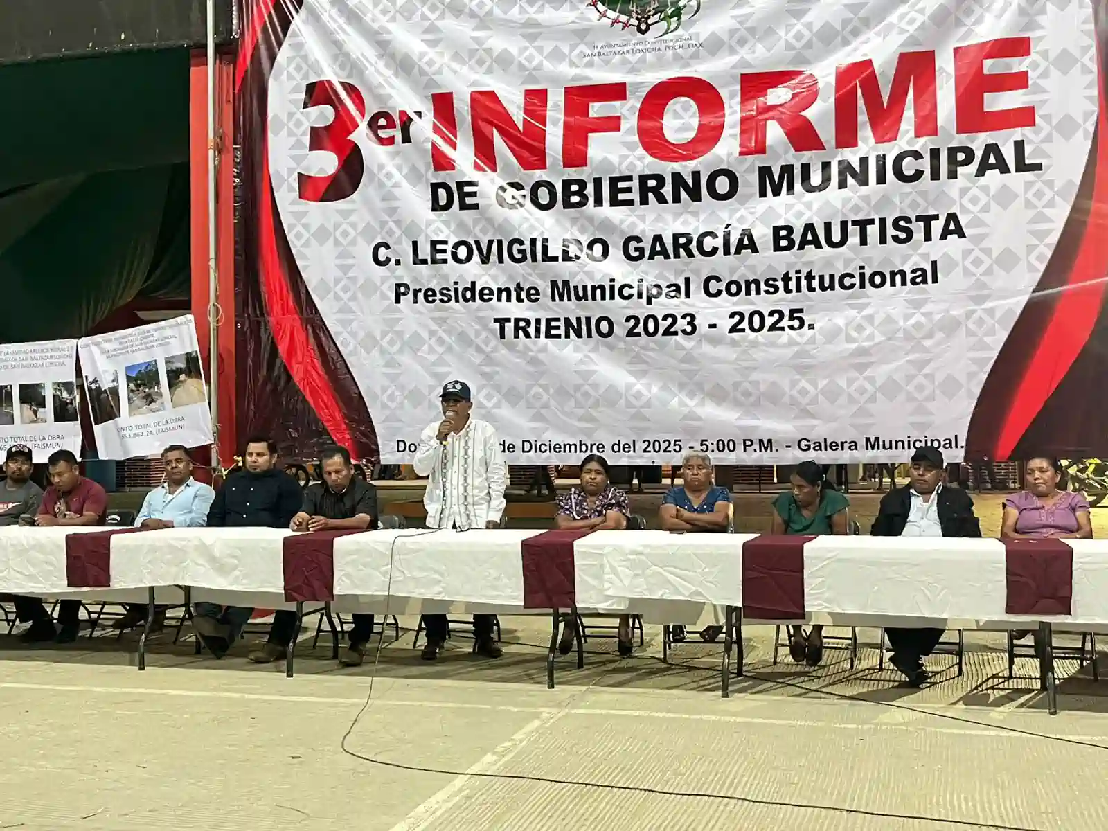 San Baltazar Loxicha celebra el Tercer Informe de Gobierno: un balance de obras, compromisos cumplidos y un adiós con orgullo